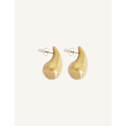 CUCOCUCA YXQ E302 Golden Stainless Steel Stud Earrings