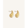 CUCOCUCA YXQ E302 Golden Stainless Steel Stud Earrings