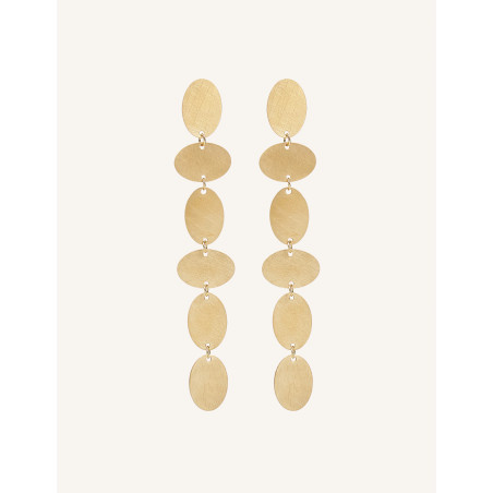 CUCOCUCA YXQ E288(2) Golden Stainless Steel Elegant Earrings