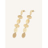 CUCOCUCA YXQ E288(2) Golden Stainless Steel Elegant Earrings
