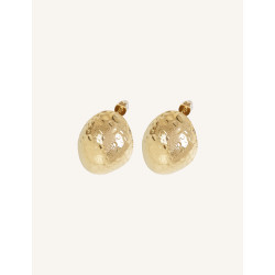 CUCOCUCA YXQ E304 Golden Stainless Steel Sophisticated Stud Earrings