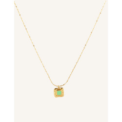 CUCOCUCA YXQ 60 Stainless Steel Enamel Pendant Necklace