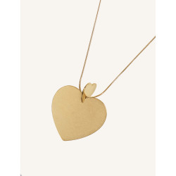 CUCOCUCA YXQ Fine Pendant Necklace Golden Stainless Steel