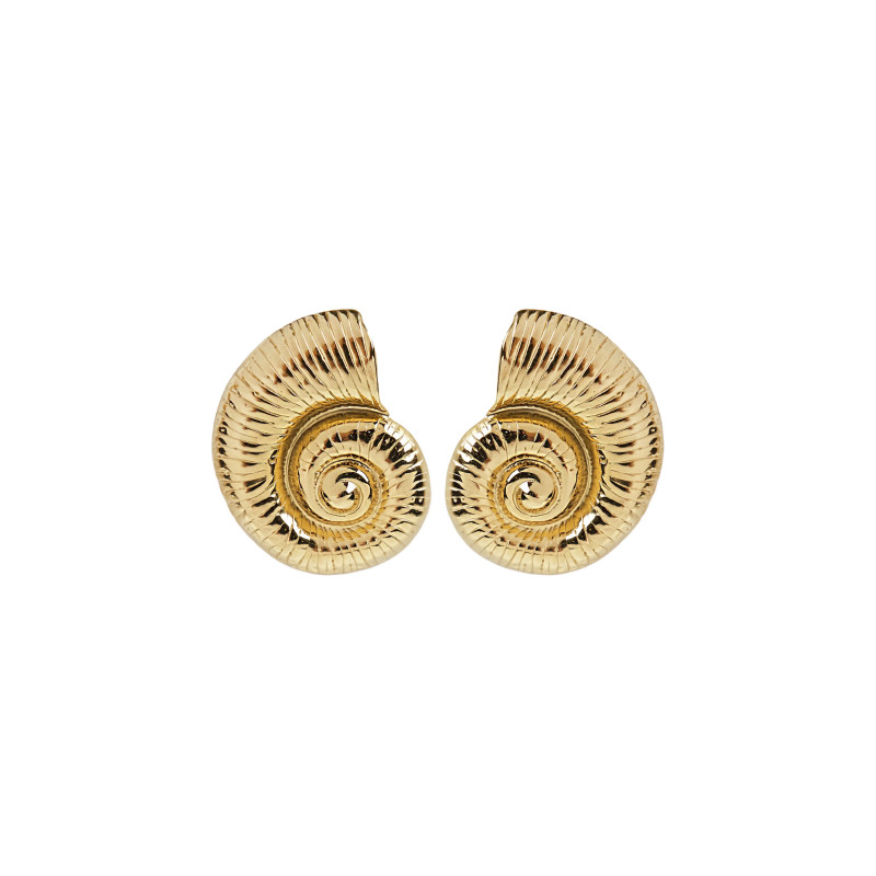 CUCOCUCA YHL E09 Golden Stainless Steel Stud Earrings Set