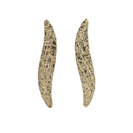 CUCOCUCA YXQ E220 Golden Stainless Steel Drop Earrings