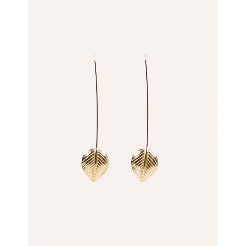 CUCOCUCA YXQ E182 Golden Stainless Steel Stud Earrings