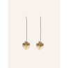 CUCOCUCA YXQ E182 Golden Stainless Steel Stud Earrings
