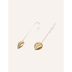 CUCOCUCA YXQ E182 Golden Stainless Steel Stud Earrings