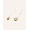 CUCOCUCA YXQ E182 Golden Stainless Steel Stud Earrings