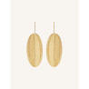CUCOCUCA YXQ E340 Fine Stud Earrings with Golden Brushed Finish