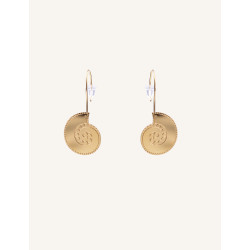 CUCOCUCA YXQ E438 Gold Plated Stainless Steel Drop Earrings