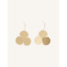 CUCOCUCA YXQ E186 Golden Stainless Steel Elegant Drop Earrings