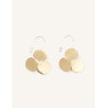 CUCOCUCA YXQ E186 Golden Stainless Steel Elegant Drop Earrings