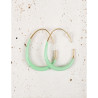 CUCOCUCA Stainless Steel Enamel Hoop Earrings