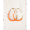 CUCOCUCA YXQ E381 Stainless Steel Enamel Hoop Earrings