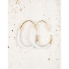 CUCOCUCA Stainless Steel Enamel Hoop Earrings