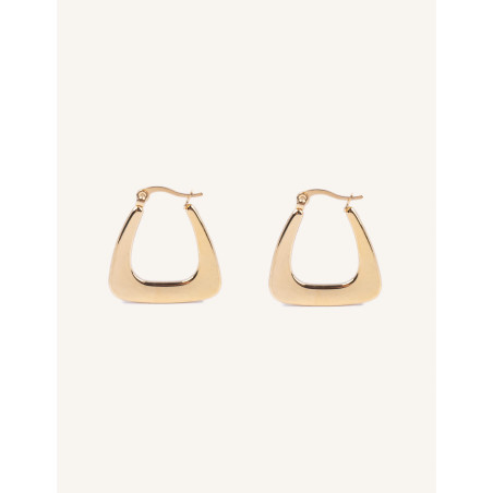 CUCO CUCA YHL E11 Gold Plated Stainless Steel Statement Earrings