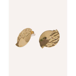 CUCOCUCA YXQ E132 Stainless Steel Gold Plated Stud Earrings
