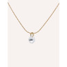 CUCOCUCA YXQ 10 Stainless Steel Crystal Necklace In 10 Golden Colors
