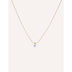 CUCOCUCA YXQ 10 Stainless Steel Crystal Necklace In 10 Golden Colors