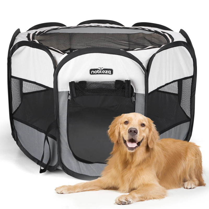 Nobleza Portable Dog Playpen Foldable Waterproof Oxford Cloth