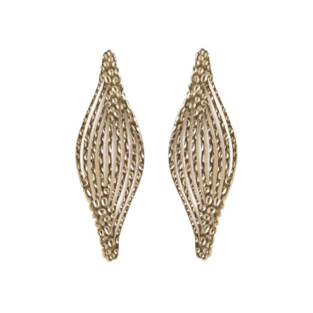 CUCOCUCA YXQ E50 Fine Stud Earrings Stainless Steel Golden Elegant