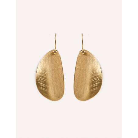 CUCOCUCA YXQ E101 Gold Plated Stainless Steel Drop Earrings