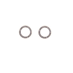 CUCOCUCA YXQ E431 Minimalist Golden Stud Earrings with Zircon