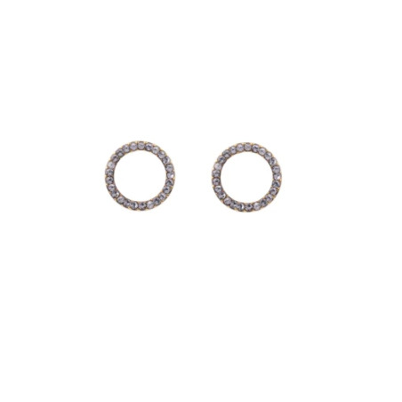 CUCOCUCA YXQ E431 Minimalist Golden Stud Earrings with Zircon