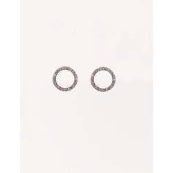 CUCOCUCA YXQ E431 Minimalist Golden Stud Earrings with Zircon