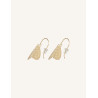 CUCOCUCA YXQ E262 Golden Stainless Steel Moth-Inspired Stud Earrings