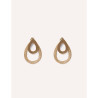 CUCOCUCA YXQ E117 Golden Stainless Steel Minimalist Earrings