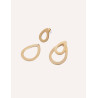 CUCOCUCA YXQ E117 Golden Stainless Steel Minimalist Earrings