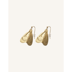 CUCOCUCA YXQ E273 Golden Stainless Steel Stud Earrings