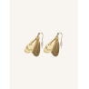 CUCOCUCA YXQ E273 Golden Stainless Steel Stud Earrings
