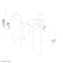 Neomounts Thin Client Holder for Upright Pole