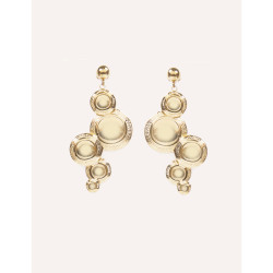 CUCOCUCA YXQ E110 Golden Stainless Steel Minimalist Stud Earrings