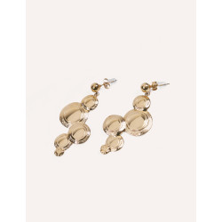 CUCOCUCA YXQ E110 Golden Stainless Steel Minimalist Stud Earrings