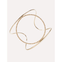 CUCOCUCA YHL B10 Golden Stainless Steel Minimalist Bangle Bracelet