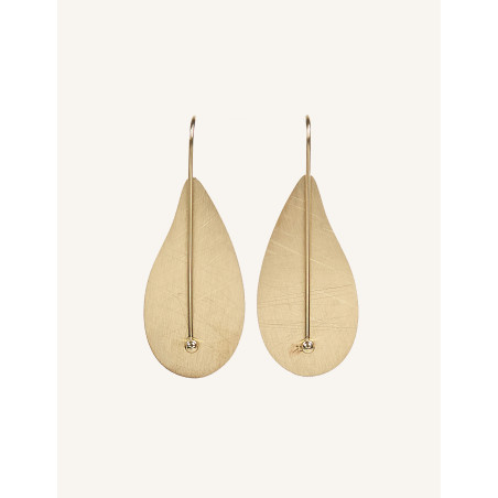 CUCOCUCA YXQ E241 Golden Stainless Steel Minimalist Earrings