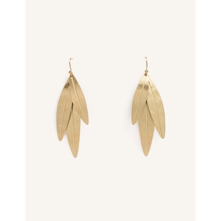 CUCOCUCA YXQ E209 Golden Stainless Steel Minimalist Drop Earrings