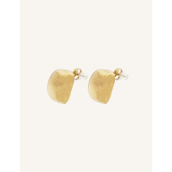 CUCOCUCA YXQ E317 Golden Stainless Steel Sophisticated Earrings