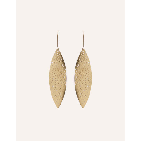 CUCOCUCA YXQ E181 Golden Stainless Steel Minimalist Drop Earrings