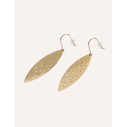 CUCOCUCA YXQ E181 Golden Stainless Steel Minimalist Drop Earrings