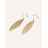 CUCOCUCA YXQ E181 Golden Stainless Steel Minimalist Drop Earrings