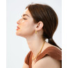CUCOCUCA YXQ E402 Gold Plated Stainless Steel Hoop Earrings