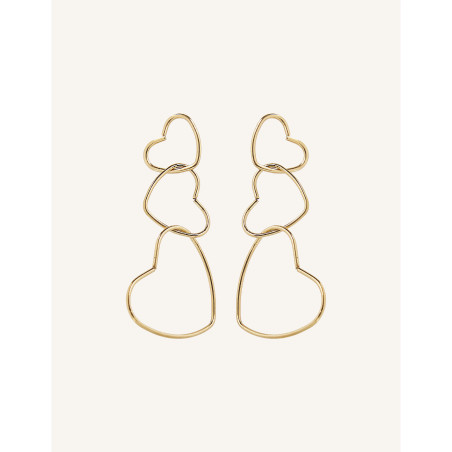 CUCOCUCA YXQ E286 Gold Plated Stainless Steel Stud Earrings