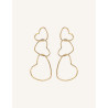 CUCOCUCA YXQ E286 Gold Plated Stainless Steel Stud Earrings