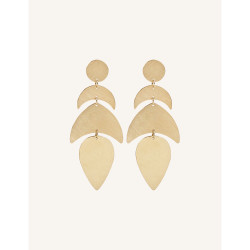 CUCOCUCA YXQ E288 Gold Plated Stainless Steel Stud Earrings