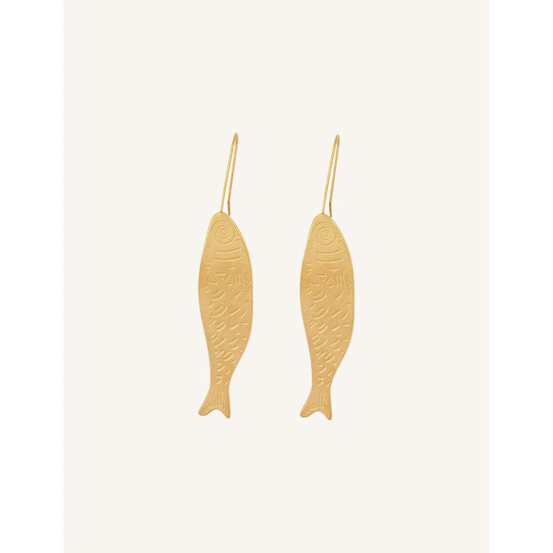 CUCOCUCA YXQ E399 Golden Stainless Steel Stud Earrings